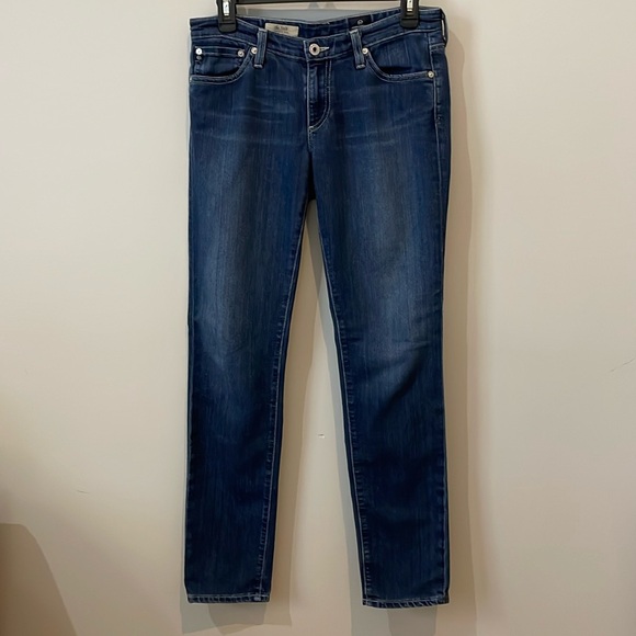 AG Adriano Goldschmied The Stilt Cigarette Jeans Size 28 Distressed Denim - Picture 1 of 15